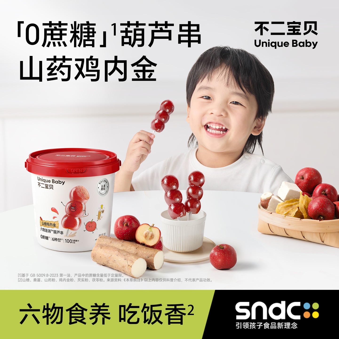 不二宝贝山楂鸡内金六物棒棒糖葫芦串水果条搭婴幼儿童宝宝零食SW