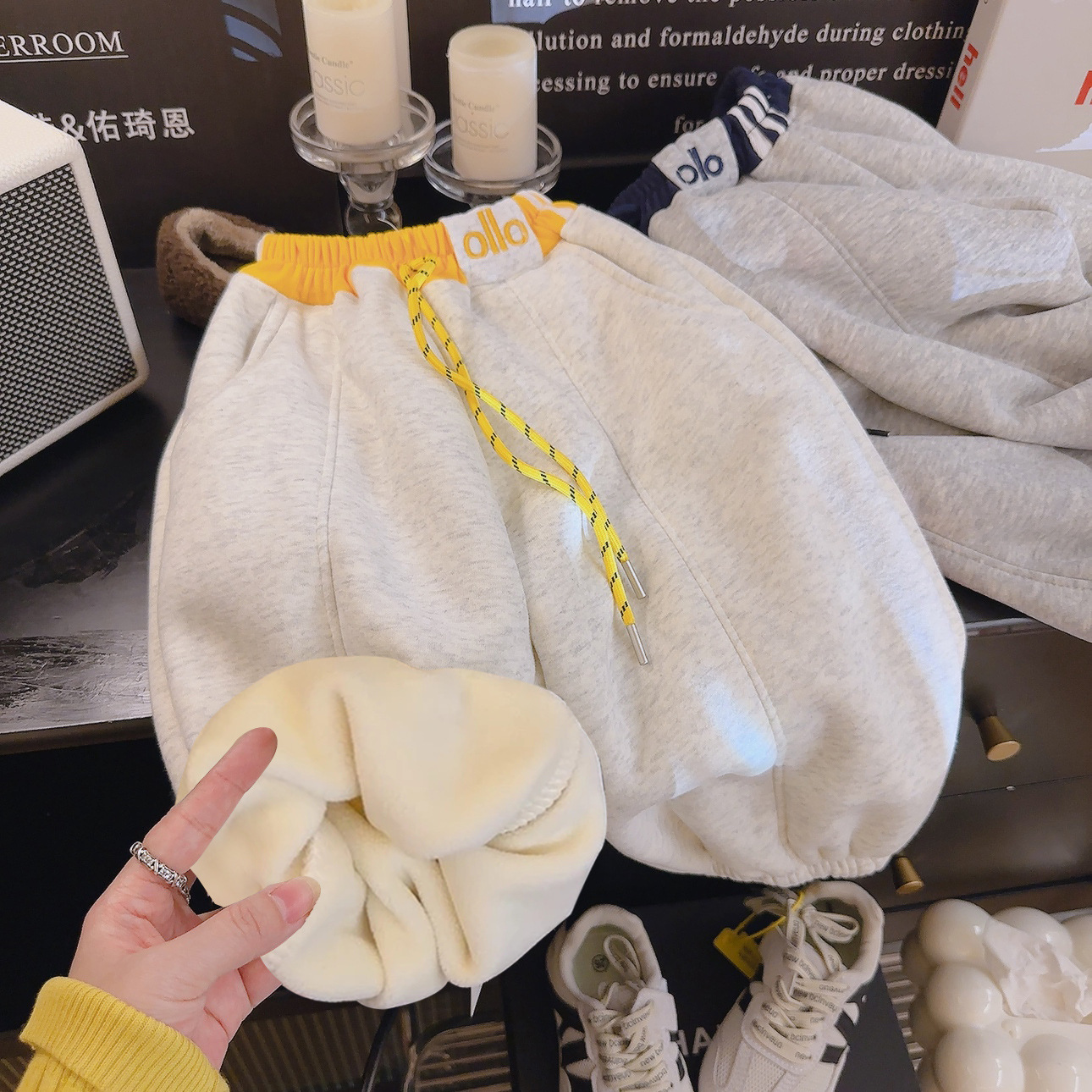 【校园神裤】2025秋冬新款儿童休闲加绒卫裤男女童运动百搭裤子潮