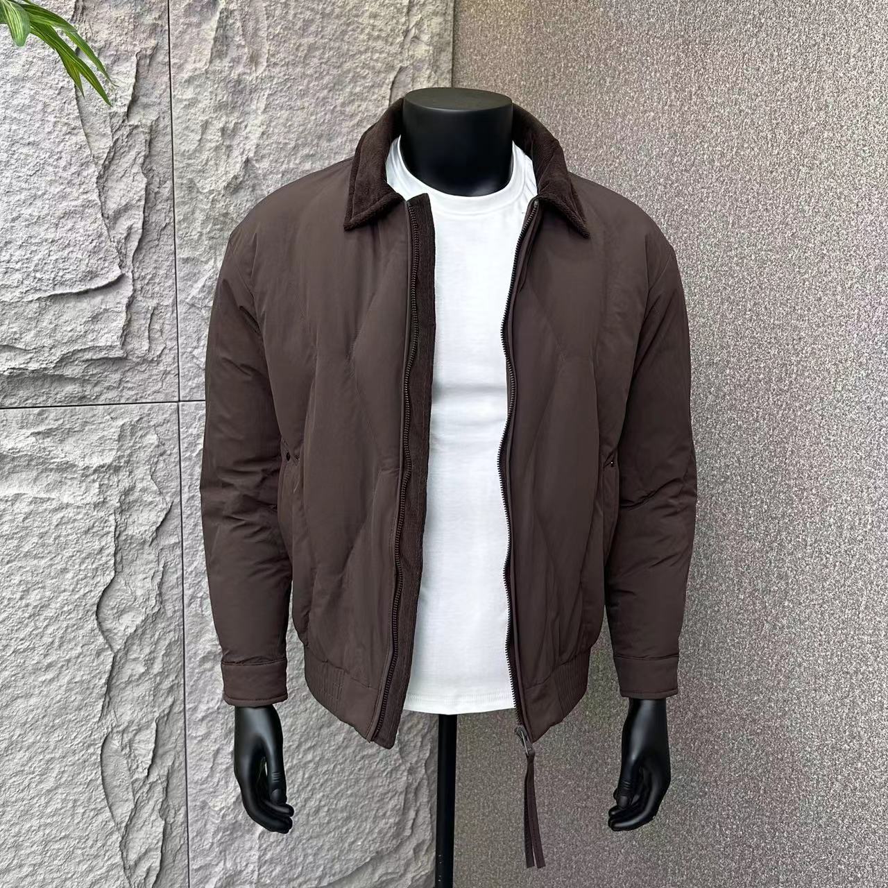 冬季防寒棉服棉衣男士韩版保暖棉袄修身短款翻领加厚棉服潮流男款