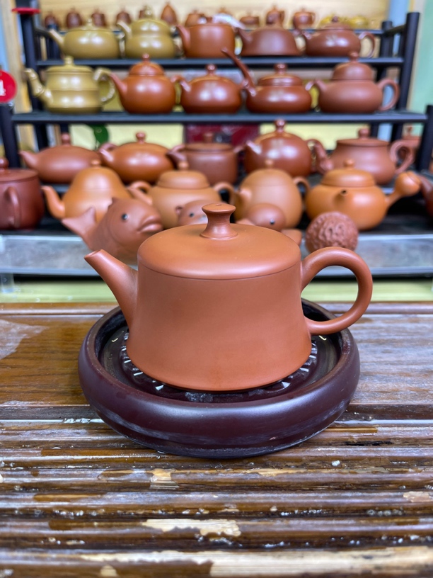 薄胎【云柱+君德+明炉+水平】潮州手拉壶原矿朱泥全手工潮州工夫茶