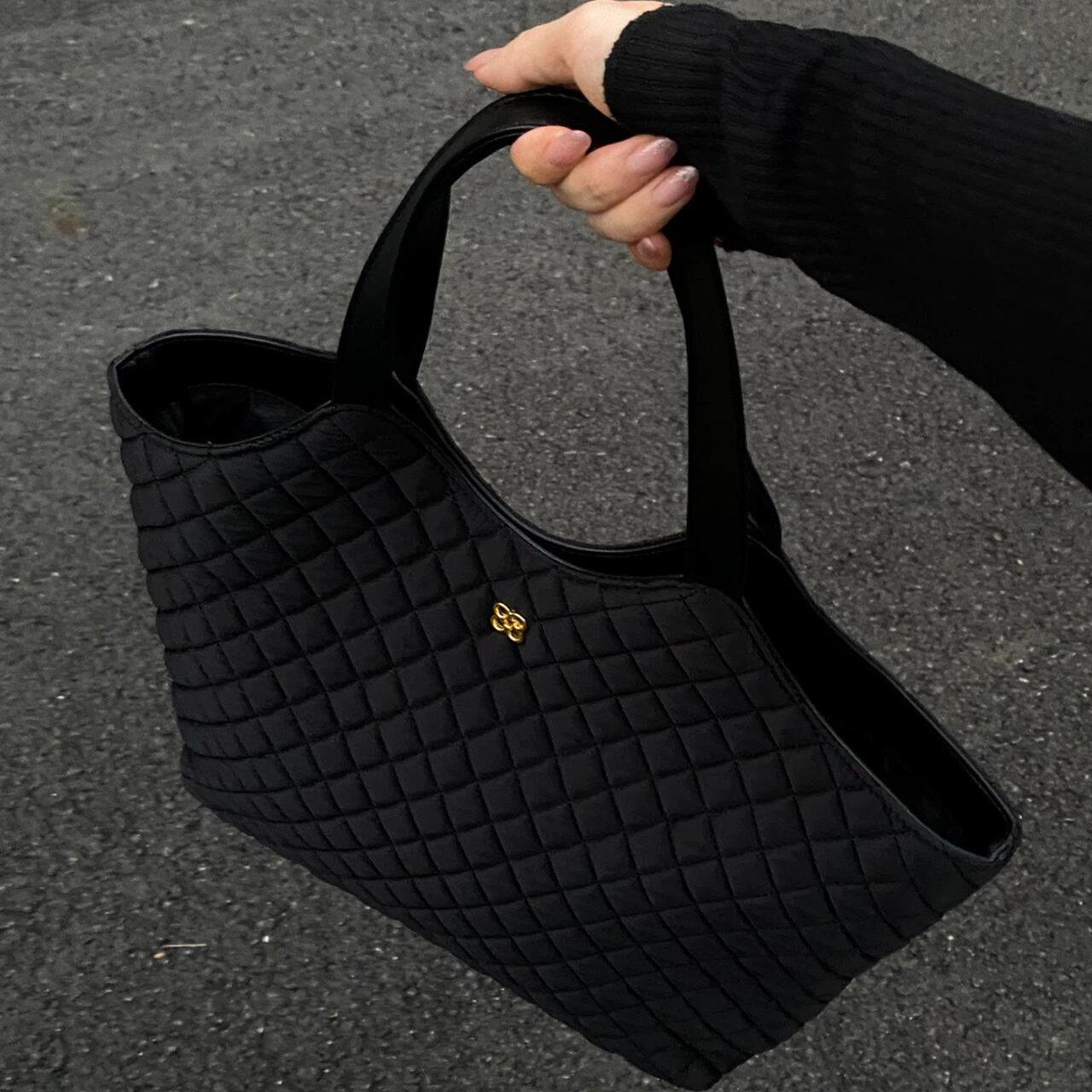 2025新款大容量单肩托特包高级感复古菱格百搭手提腋下包通勤大包