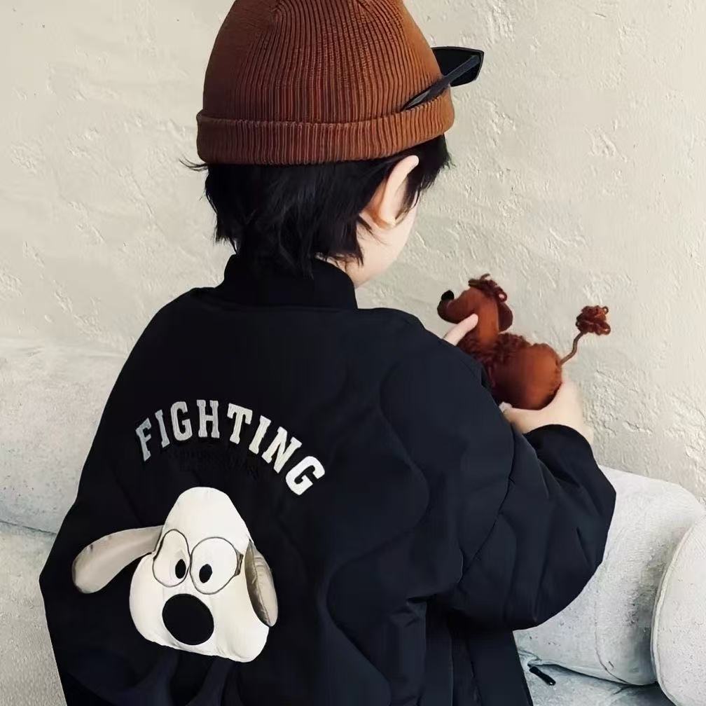 男童棉服加厚冬季新款儿童夹棉棒球服女孩棉袄冬款洋气保暖衣服