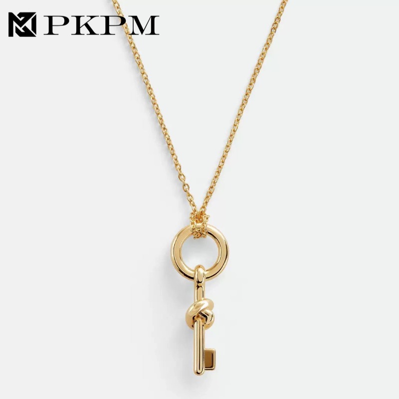 坠链均925银 【金匙】法式Key扭结毛衣链女秋冬轻奢高级感项链礼物