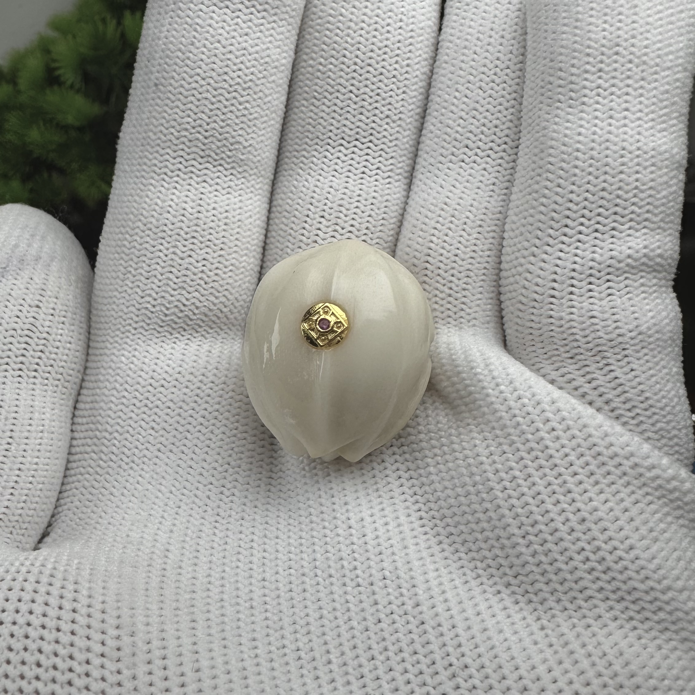 文玩配饰鹿小角梅林铁核三通21左右梅林橄榄核手串手持108脖挂