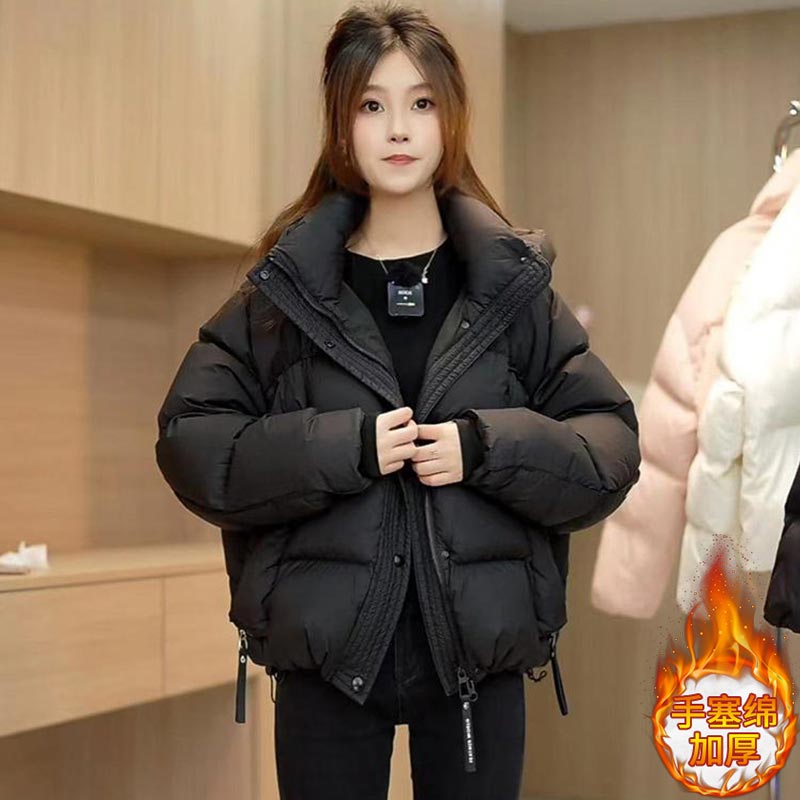 小众轻奢高级宽松显瘦棉服2026年秋冬新款夹棉加厚韩版时尚面包服