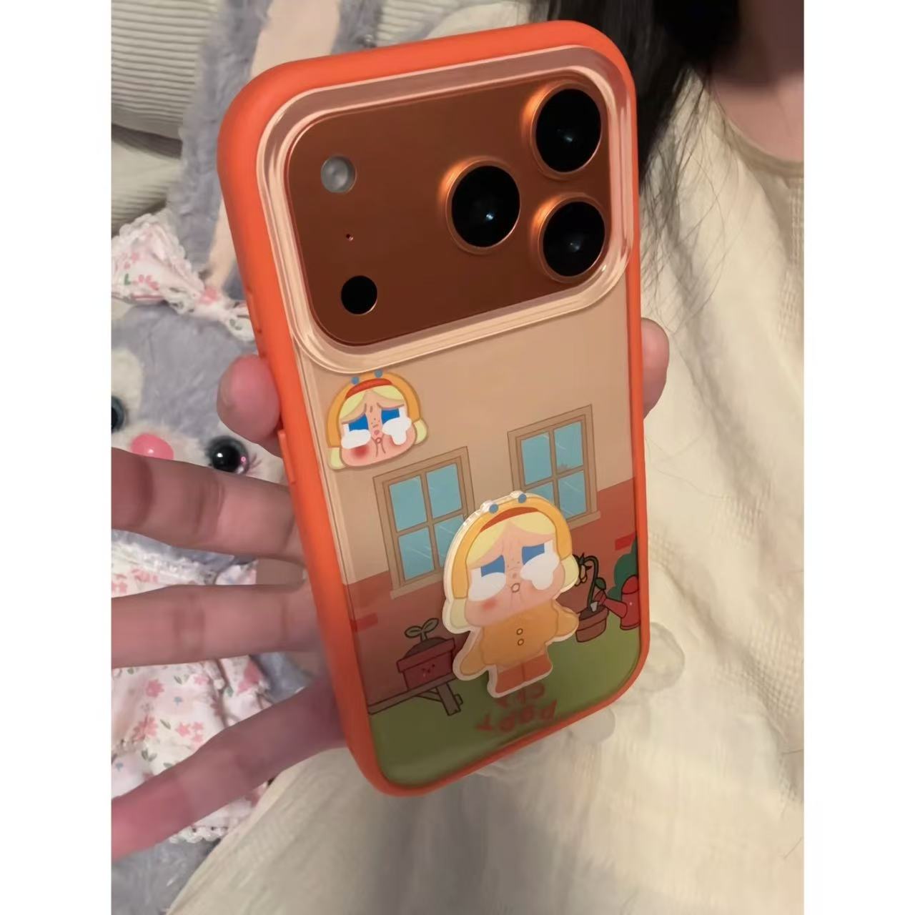 星宇橙窗边花盆哭娃适用iPhone17promax手机壳苹果16Pro可爱15/14