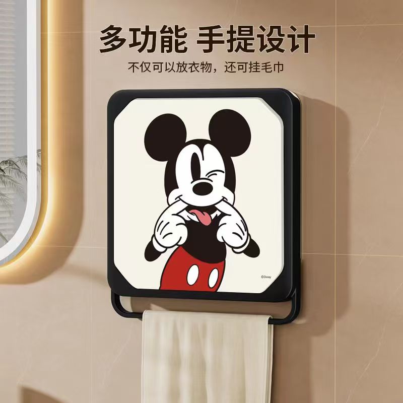 浴室壁画收纳箱免打孔卫生间收纳柜防水放衣服神器折叠壁挂置物架