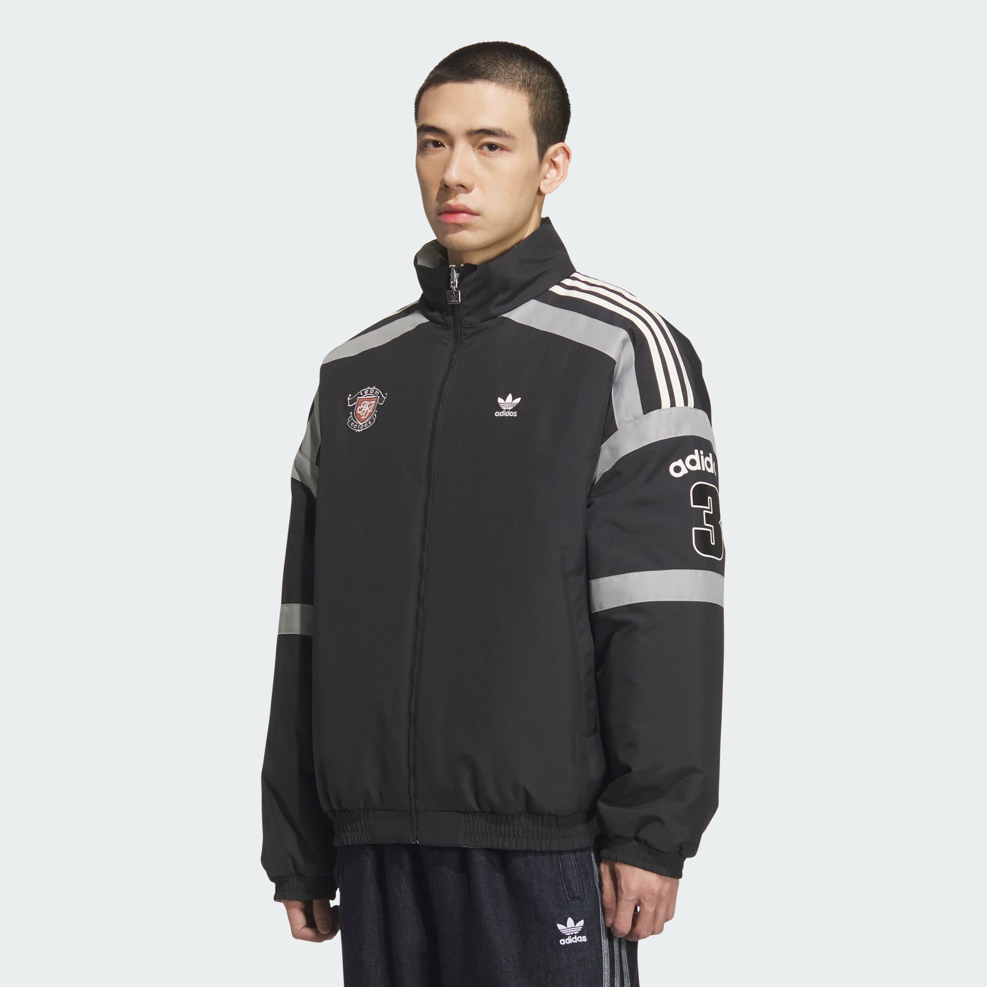 adidas/阿迪达斯三叶草中性商场同款保暖双面穿运动棉服KC0093