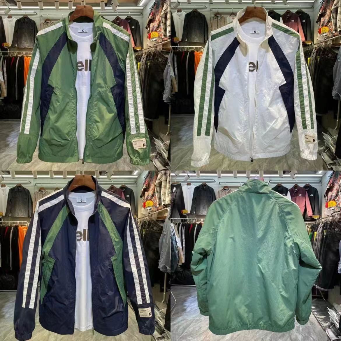 【有网里】春夏新男士防晒工装立领拉链拼色薄款衣青年休闲外套潮流