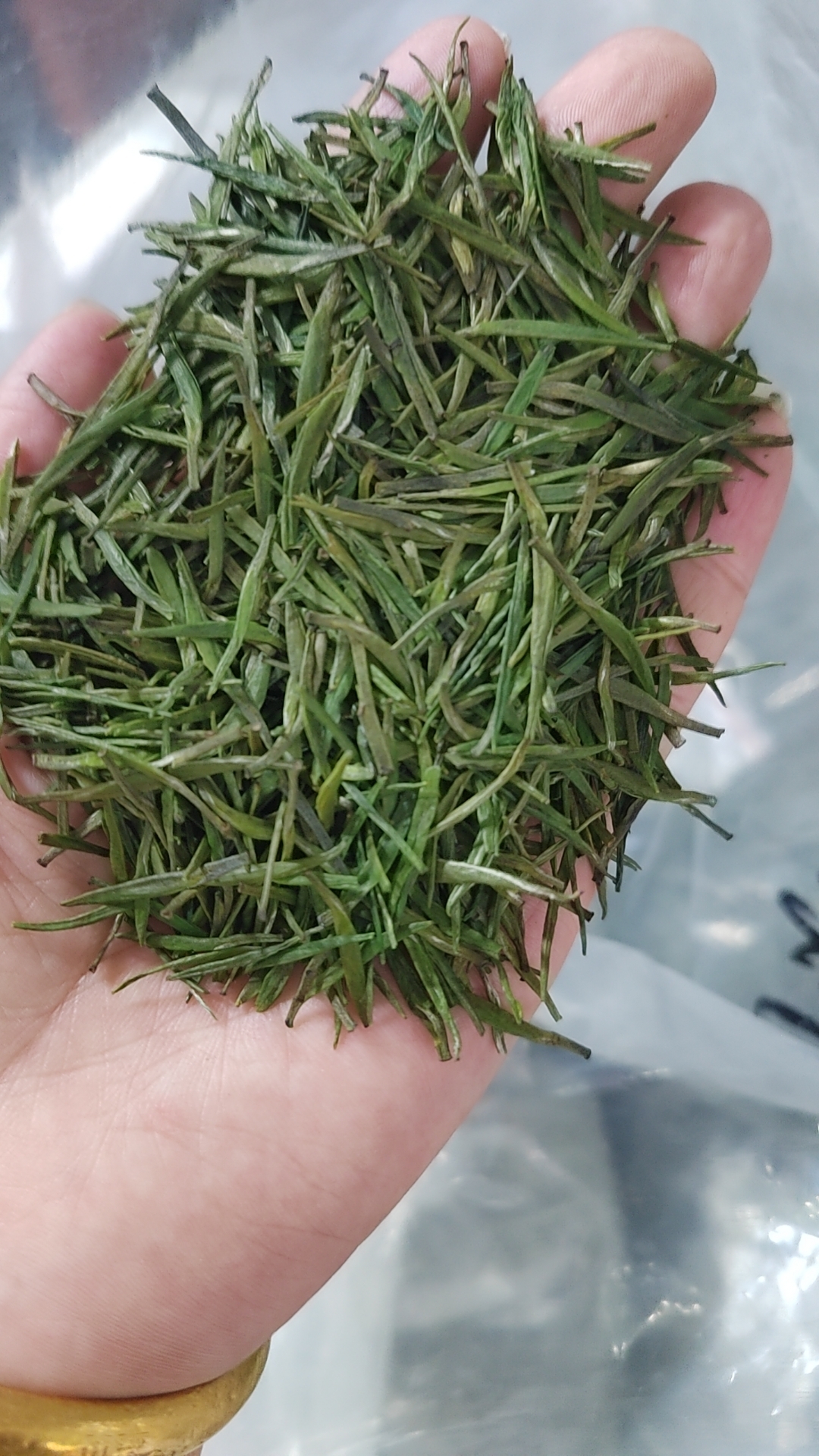 新茶明前绿茶银针，根根竖立，口感鲜爽，沙口大耐泡。