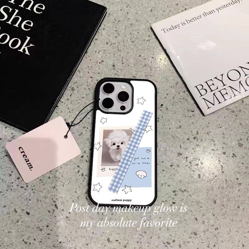 新款星星小狗滴胶手机壳适用苹果16pro小米17s201615华为p40/30