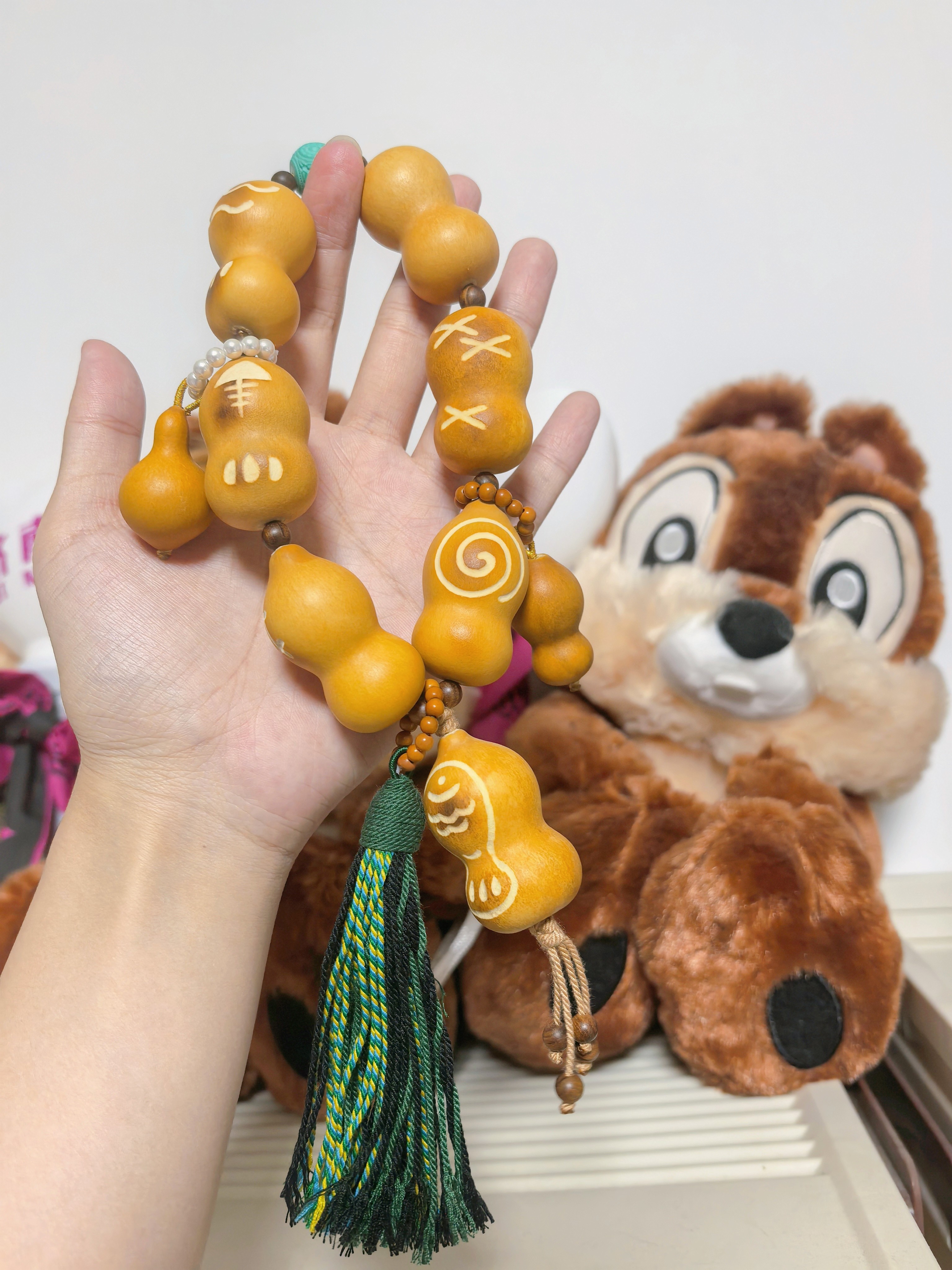 葫芦手工雕刻手串