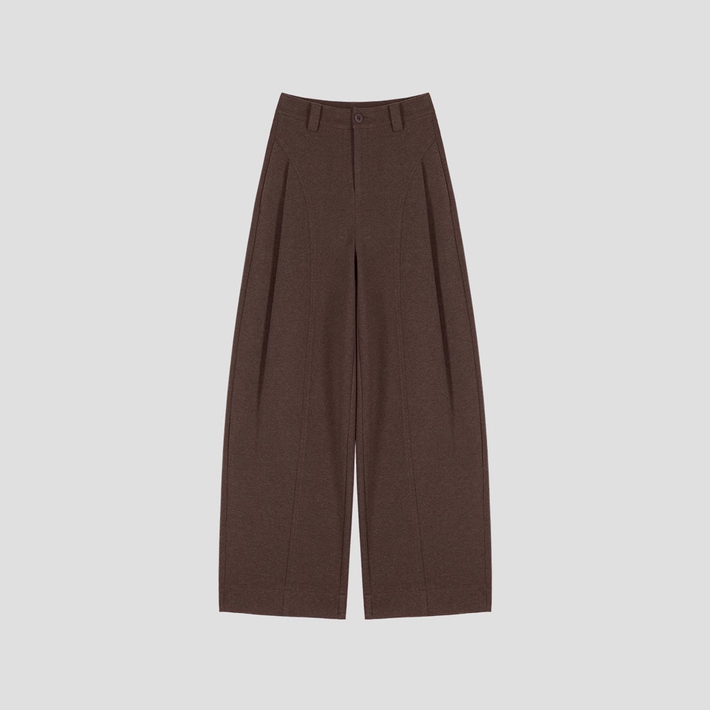 秋冬厚款毛呢贝斯裤~糯感休闲裤垂感宽松直筒裤显瘦阔腿裤女1527