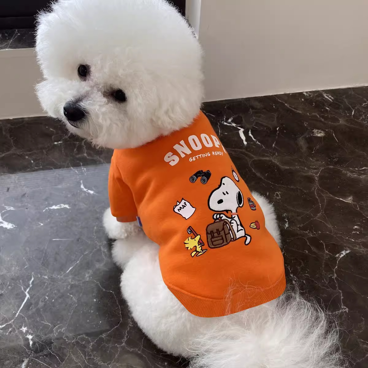 早秋冬季新款宠物猫狗可爱比熊雪纳瑞博美泰迪保暖小型犬卫衣