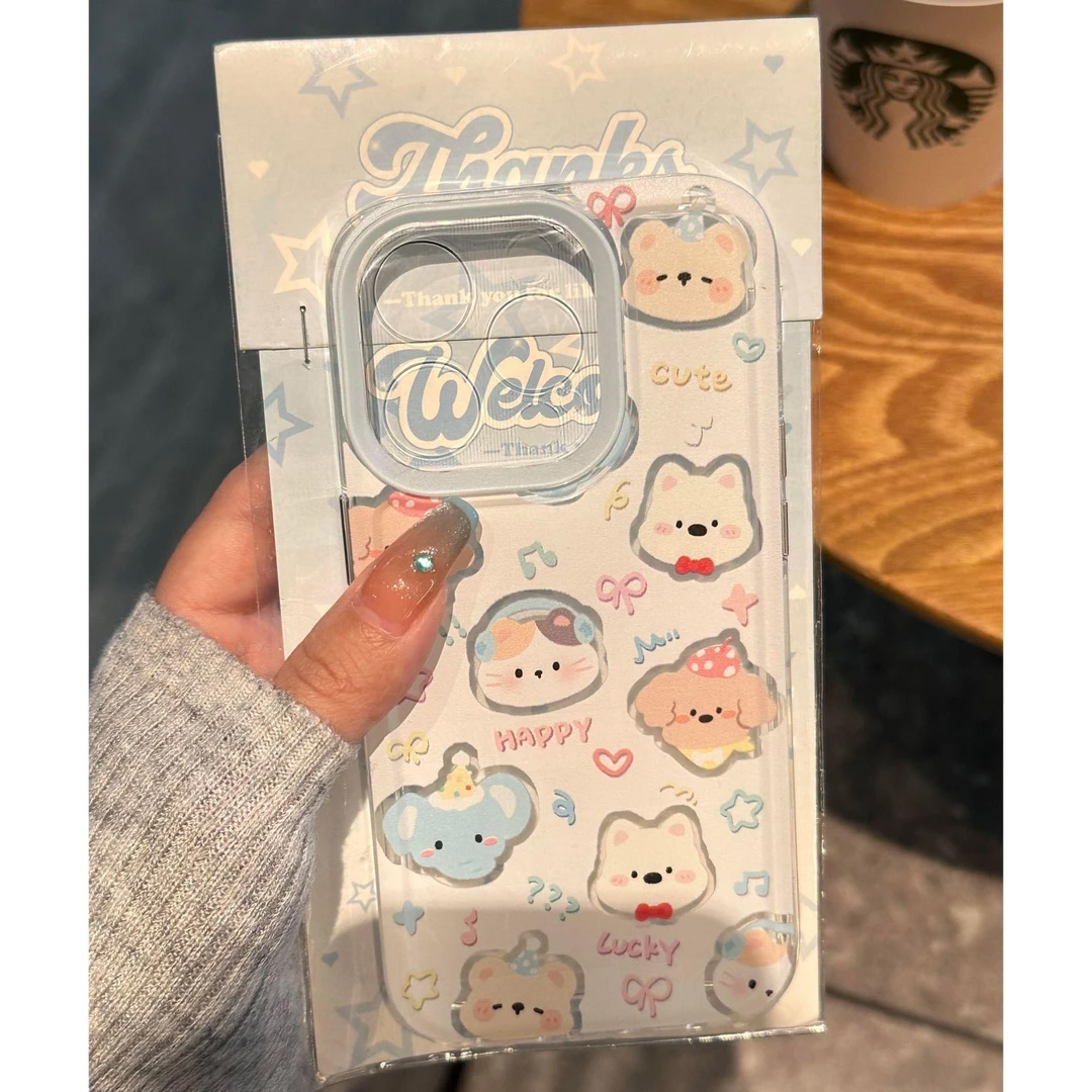 欧克里里卖萌动物适用iphone16/17手机壳苹果15华为vivo小米oppo