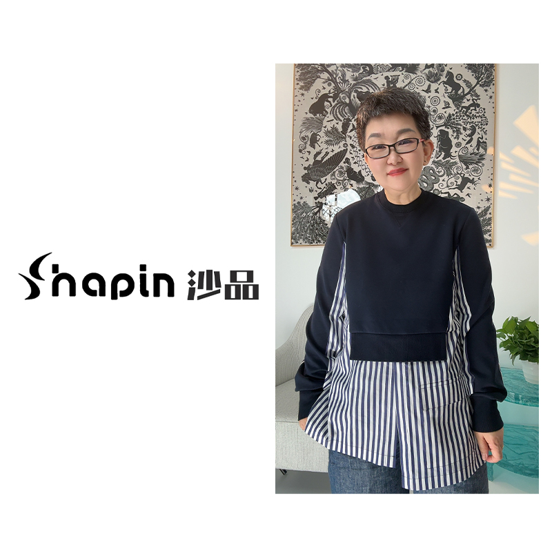 时尚长袖条纹常规宽松型休闲拼接卫衣打底百搭黑色撞色MX25875