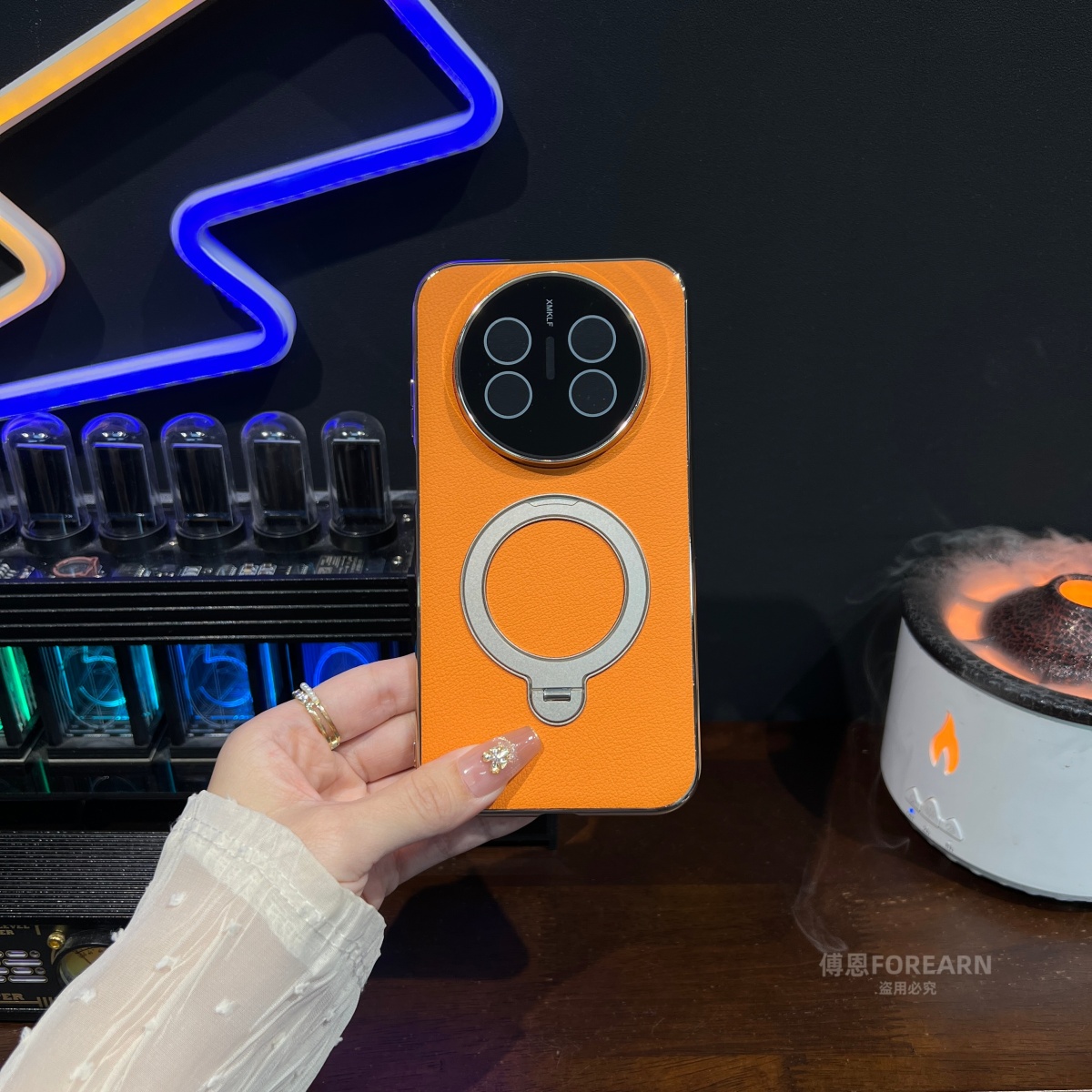 适用于华为mate70air手机壳Mate70Air保护套新款男女旋转支架真皮