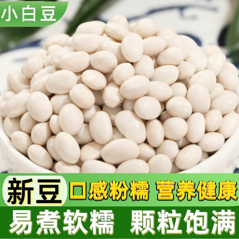小白豆珍珠豆500g云南特产农家炖汤小白芸豆子雪豆粥五谷杂粮豆浆