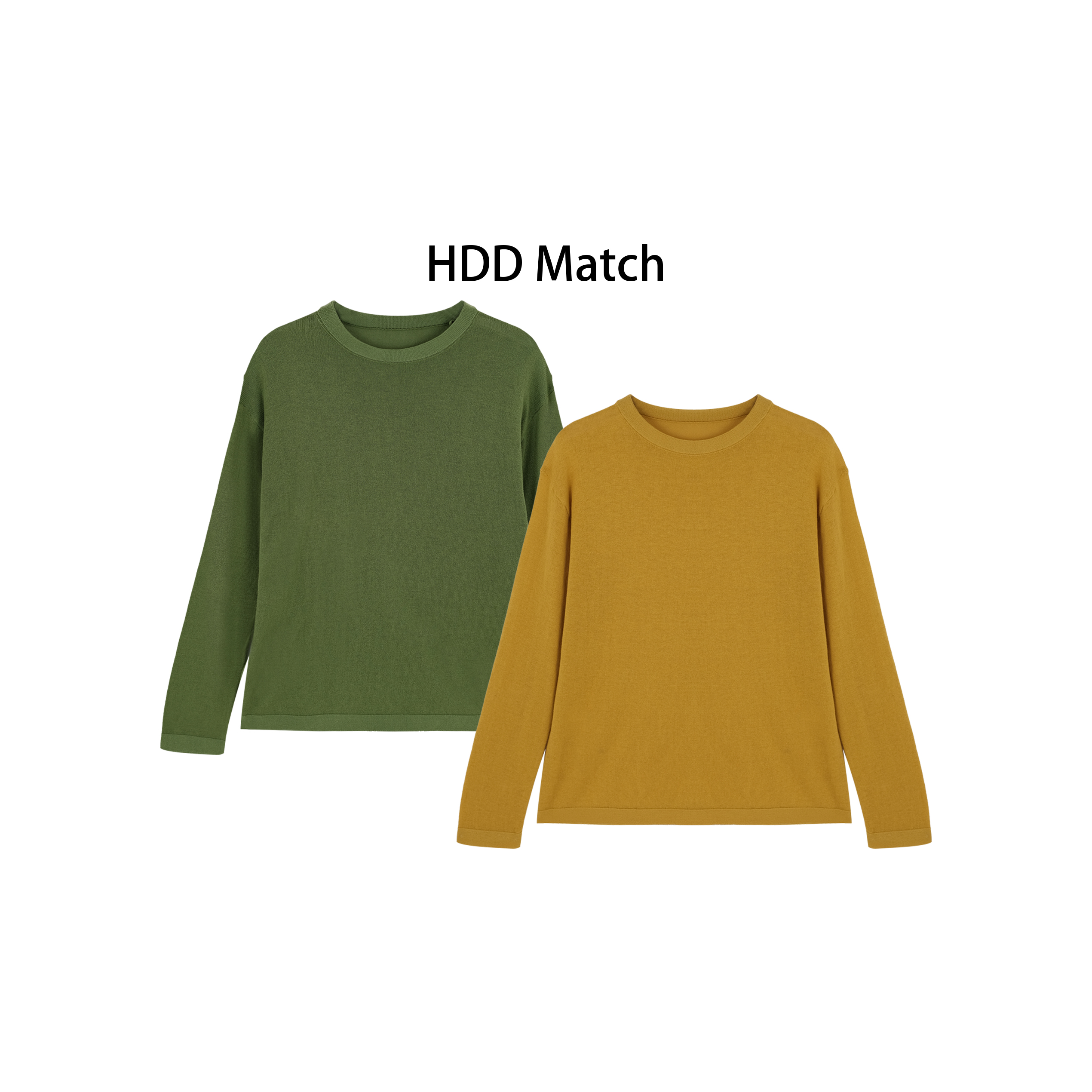 HDD- "夹心饼干"  女款纯色净版圆领长袖品质打底T恤上衣 Y9963