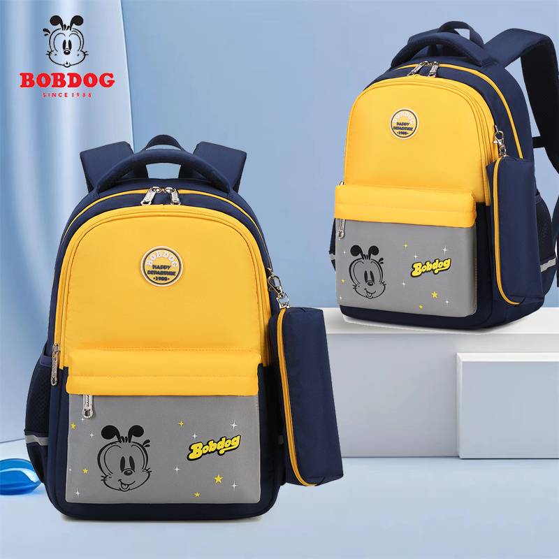 巴布豆2025新款书包男生小学生轻便护脊一年级超轻男童背包双肩包