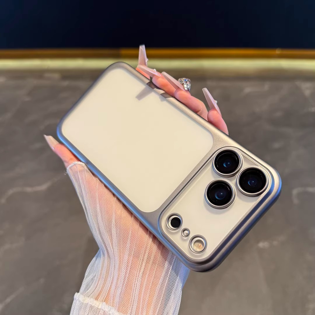 适用苹果17ProMax高级感哑光电镀16带镜头膜15磨砂防指纹14手机壳