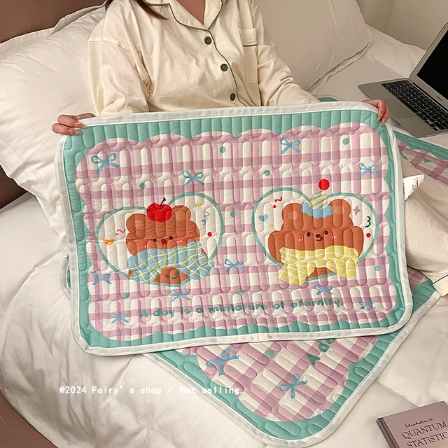 可爱姨妈垫四季通用可水洗学生宿舍生理期防侧漏防滑床上隔尿床垫