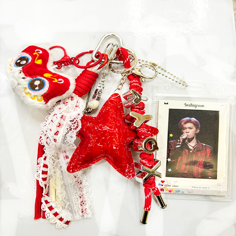 【男明星】应援物料手工miu系包挂可定制