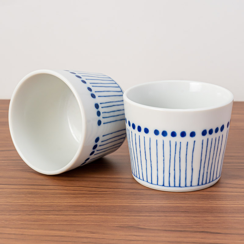 【两件套】美浓烧日本进口陶瓷杯子日式网红苍十草釉下彩水杯餐具