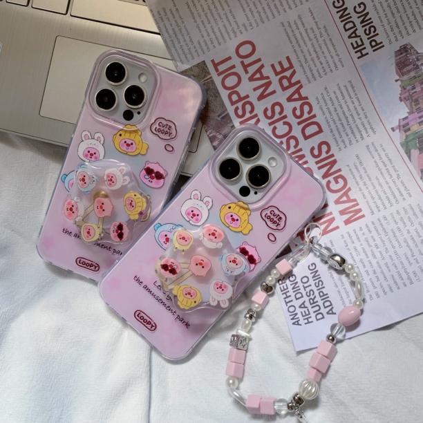 可爱旋转露比适用苹果16promax手机壳15/14女13/12/11