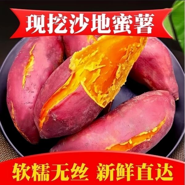 【新人福利】正宗沙地西瓜红蜜薯红薯新鲜农家自种糖心番薯包邮