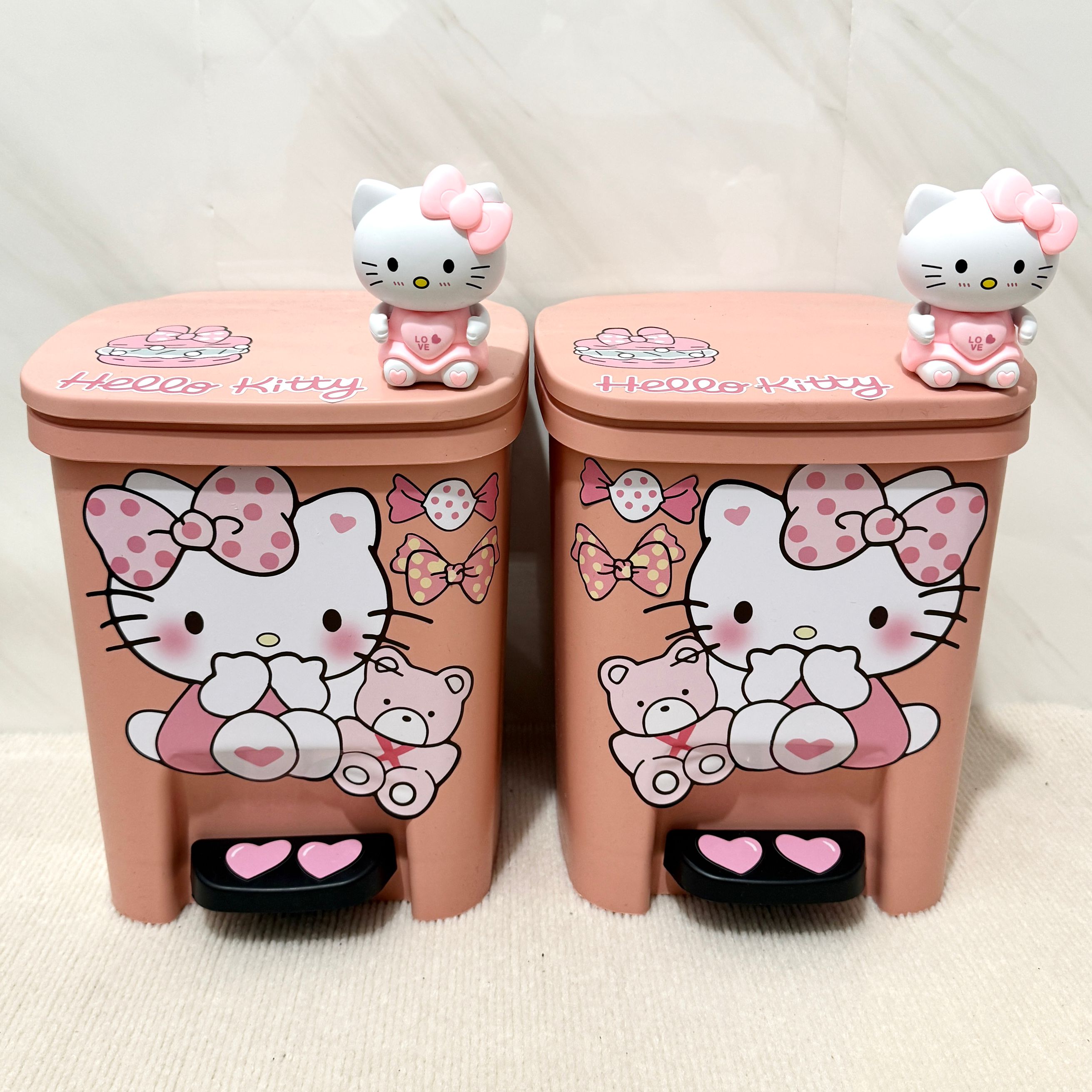 【会说话】hellokitty垃圾桶哈喽kt凯蒂猫卡通卧室大容量客厅高颜值