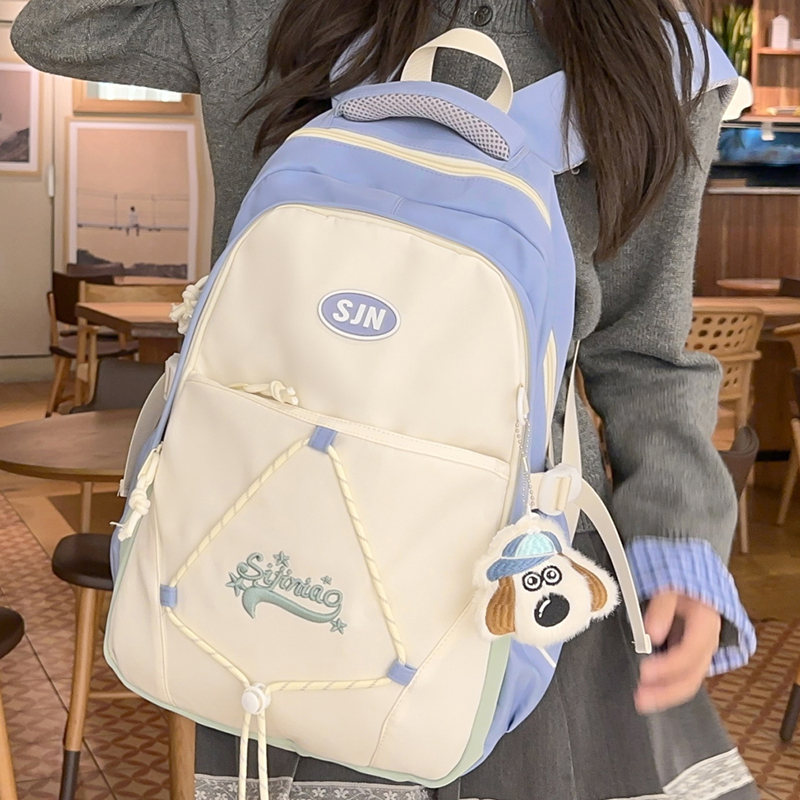 书包女双肩包大容量高中生日系休闲户外旅行包大学生尼龙电脑背包