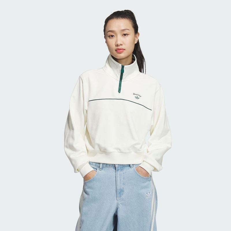 阿迪达斯 （adidas）女子CC ZIP CREW W休闲时尚卫衣JM8014