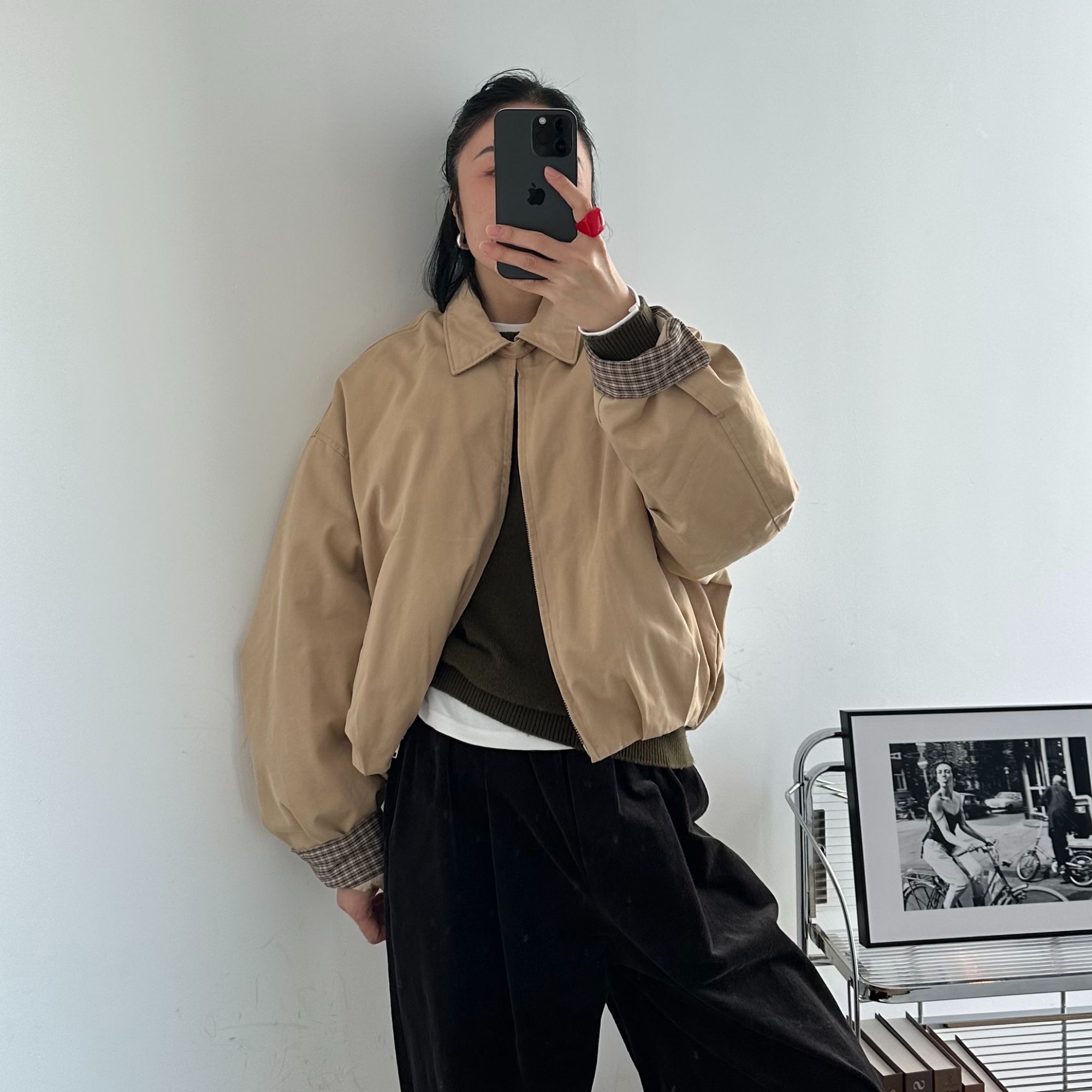 Without Memory 大大推荐截短翻领夹克鹅绒服WW8193