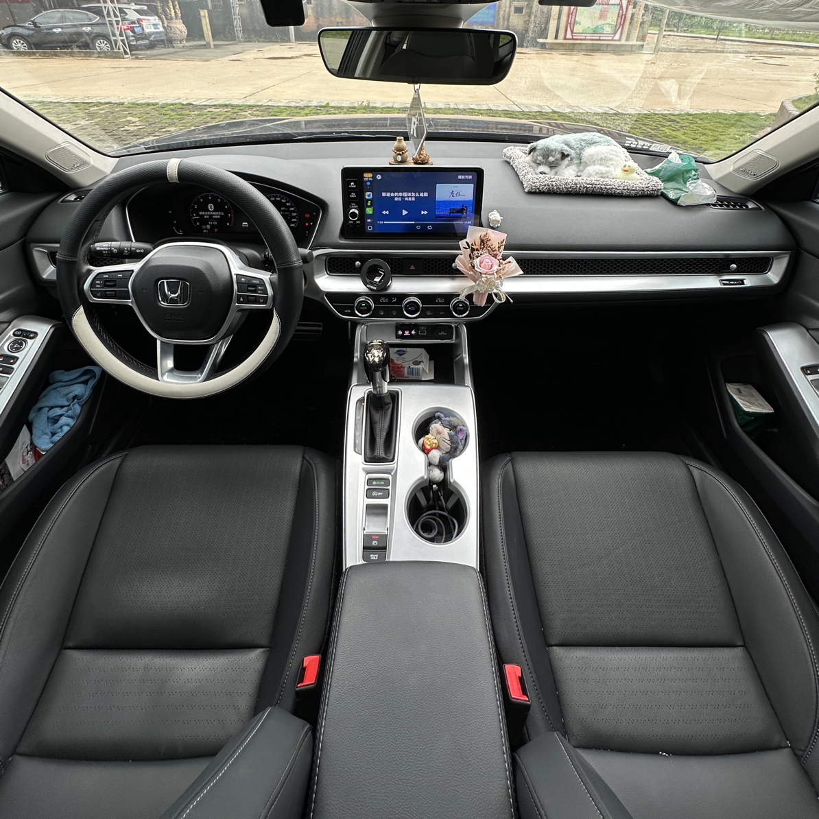 适用本田型格-思域 银色中控出风口 原车数据1:1 无损安装