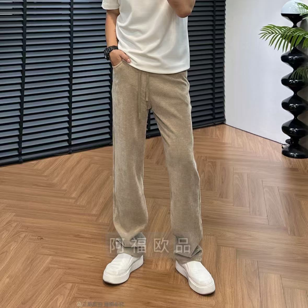 【阿福欧品】男士百搭老钱风超软弹条绒休闲裤