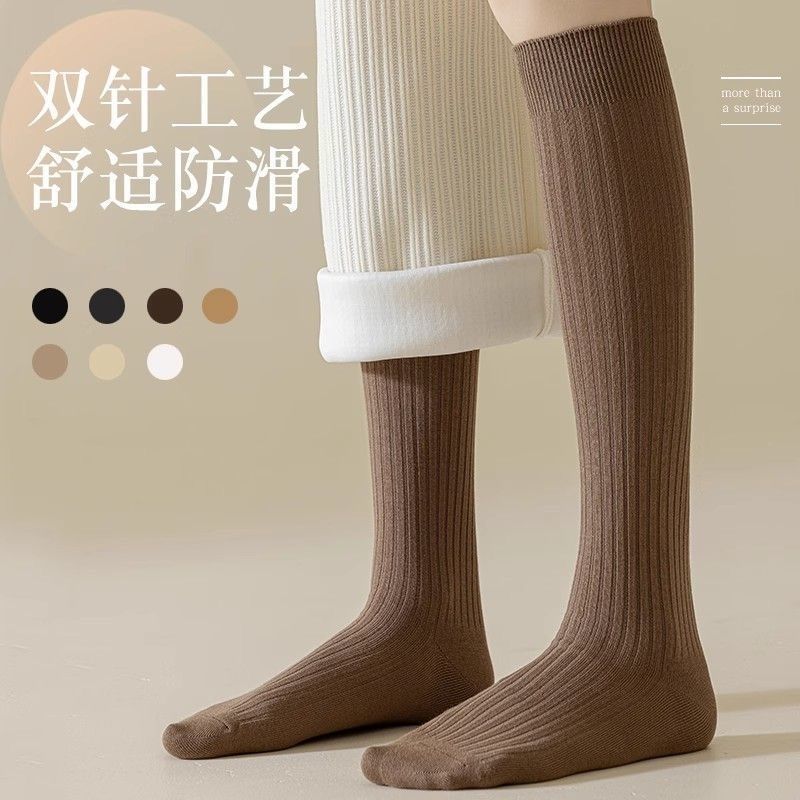 新款小腿秋冬袜女过膝春秋秋冬季压力长筒袜显瘦日系保暖冬天高J