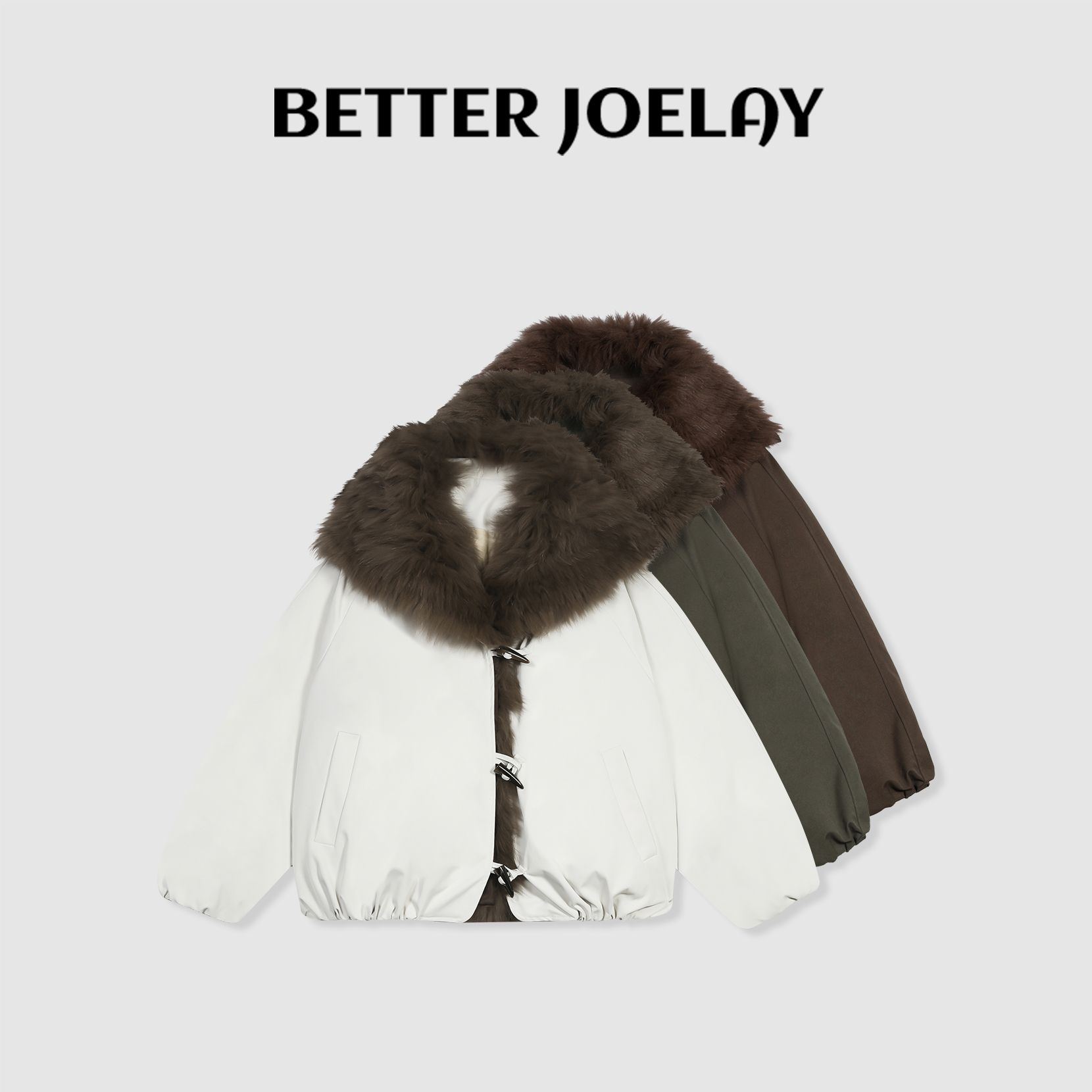 BETTER JOELAY-【栖居绒间】狐狸毛领羽绒服百搭休闲通勤风GG6688