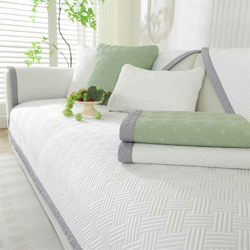 冰豆豆飘窗垫夏季简约高级纯色凉感窗台沙发垫防滑榻榻米凉席定制