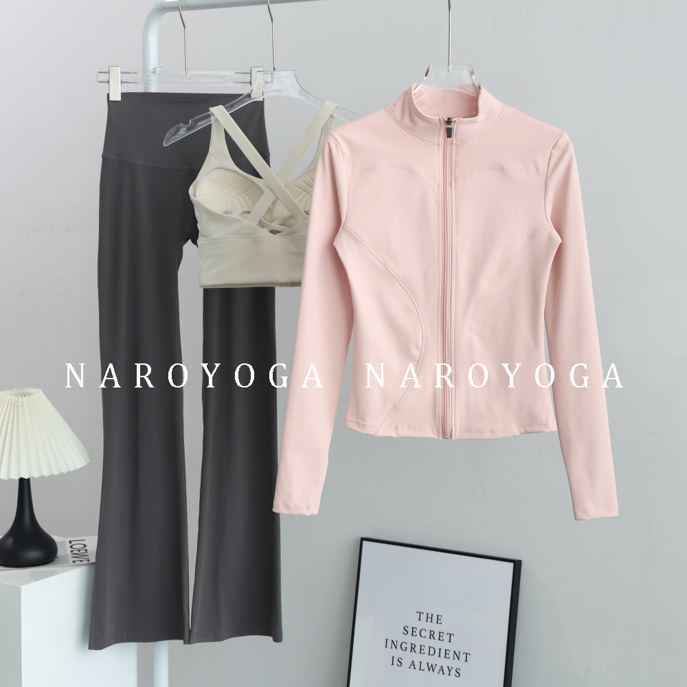 瑜伽服套装女2025秋冬新款速干运动外套长袖跑步普拉提健身服上衣
