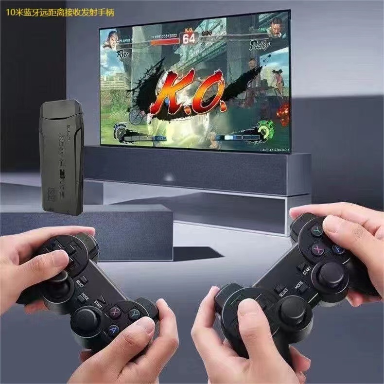 电视游戏机连接电视2024新款儿童无线手柄双人80后怀旧街机单机