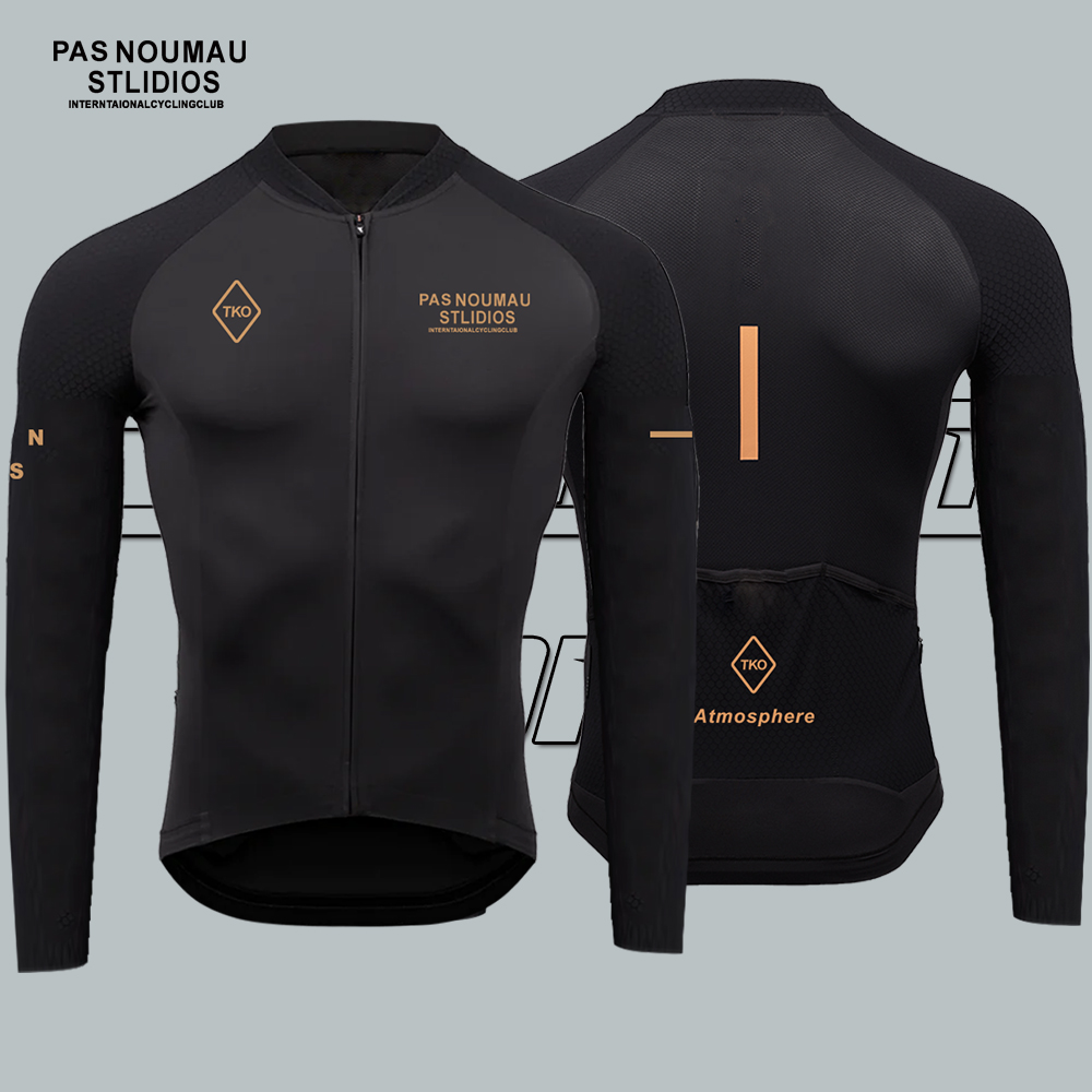 PAS春夏季防晒竞技款紧身版型骑行服薄款透气速干轻薄长袖骑行服