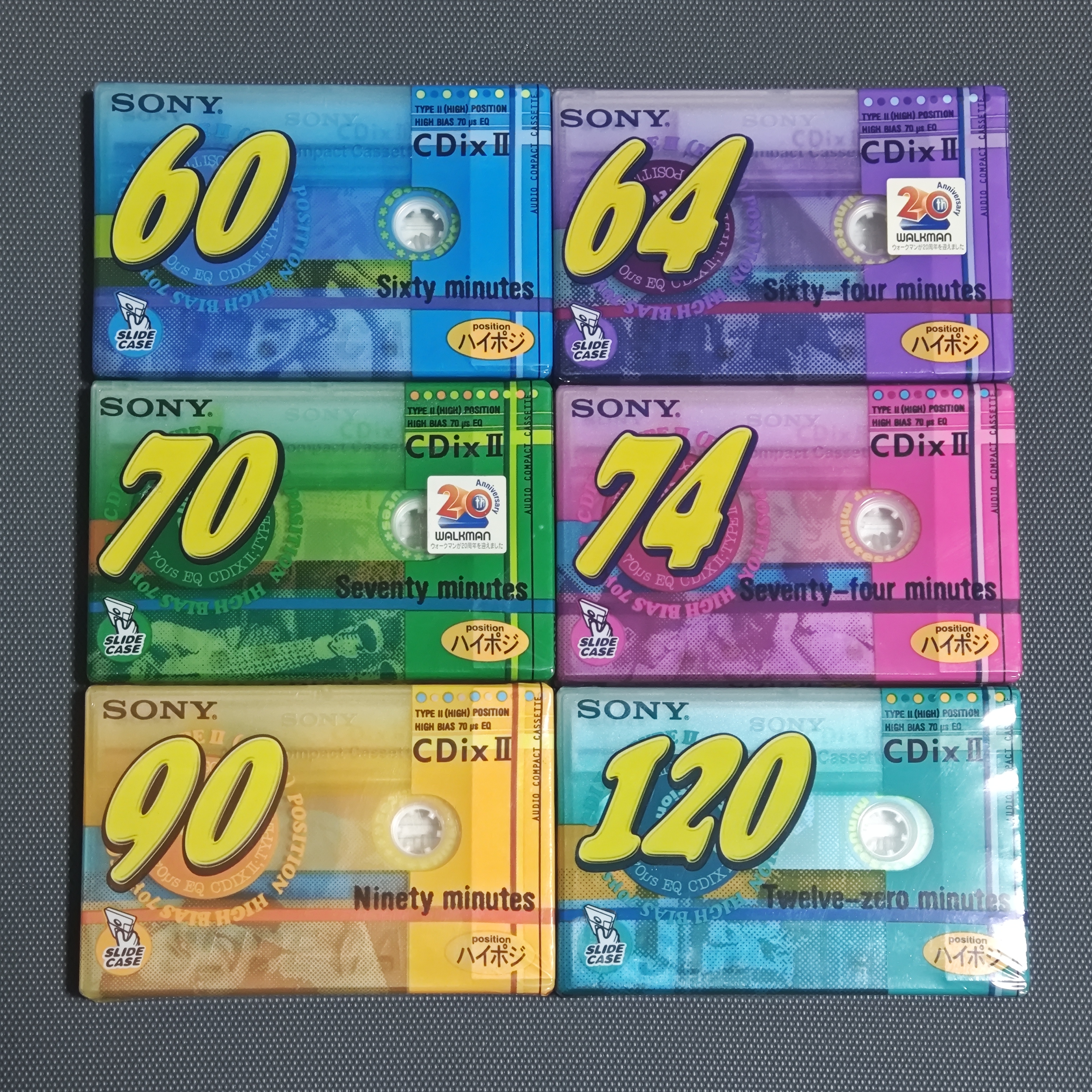 CDIX II 二类空白磁带未拆封录音带随身听卡座刻录翻录磁带