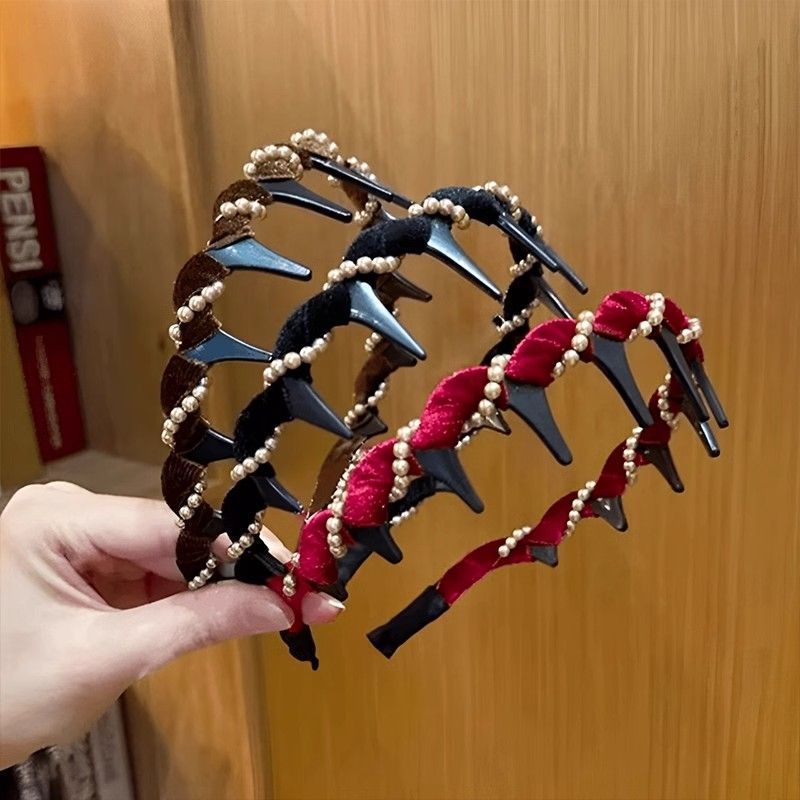 波浪发箍女2025新款日常外戴高颅顶洗脸专用头箍气质发卡头饰发饰