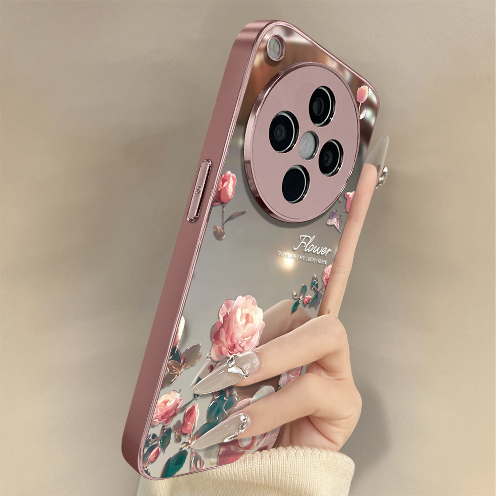 水晶玫瑰适用oppofindx8手机壳实用数码配件女款小众全包防摔高级