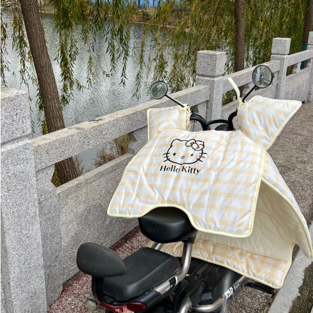 秋冬新款冬季加绒加厚防水防雨电动车车摩托三轮通用挡风被