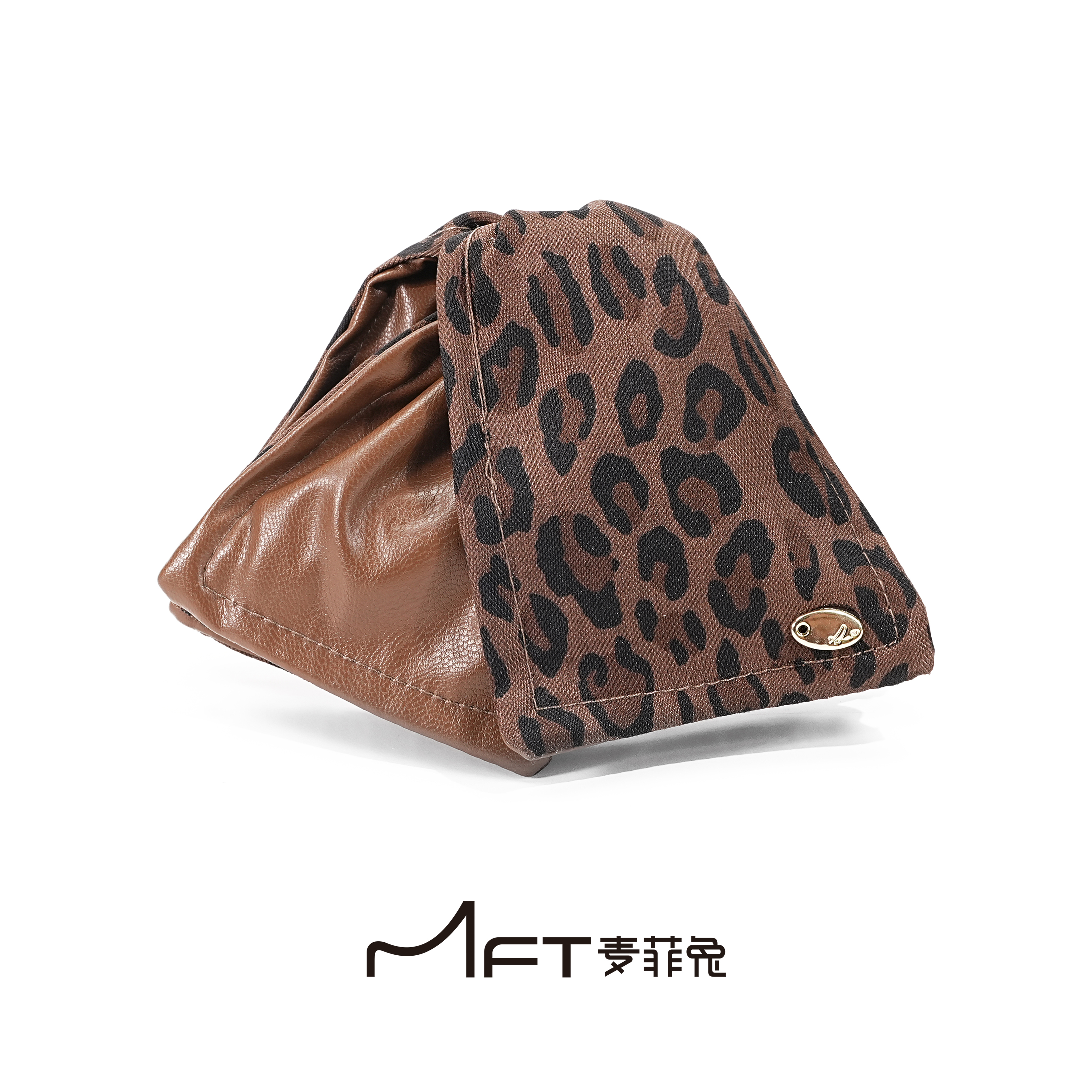 丛林密语抓夹秋冬新款豹纹御姐风后脑勺盘发鲨鱼夹气质发夹发饰