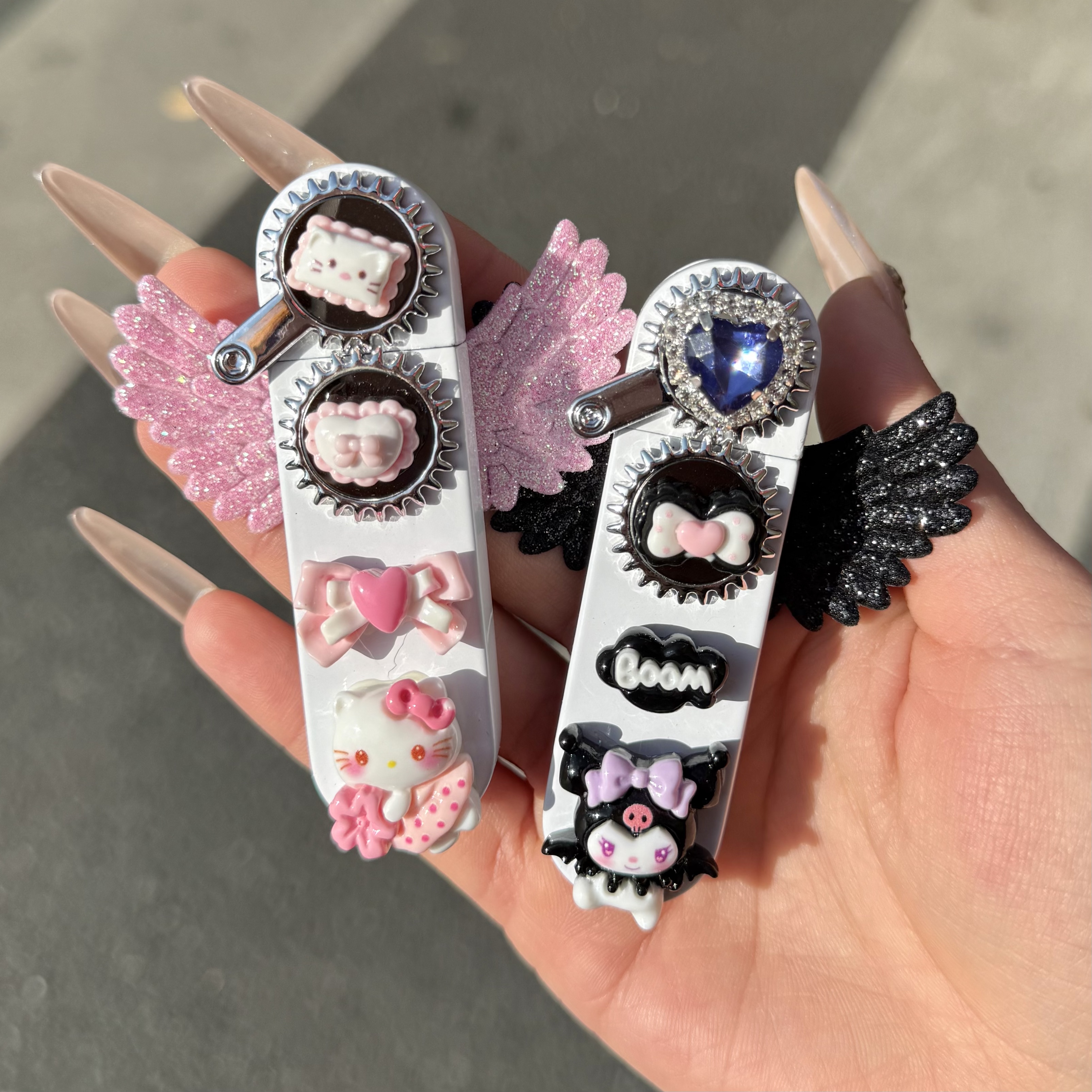 库洛米闺蜜款手作金属打火机小众充气高颜值送闺蜜男友网红防风潮