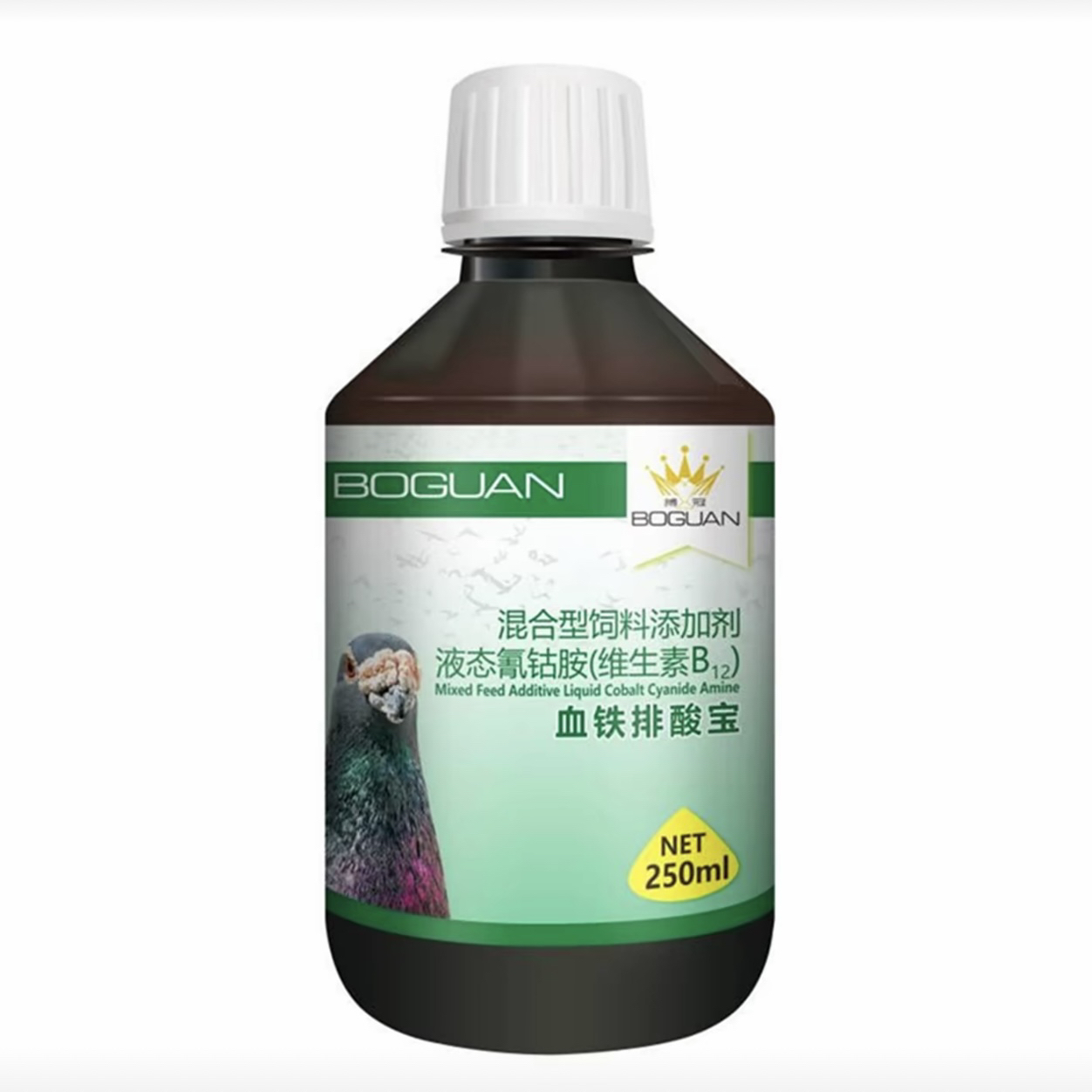 搏冠血铁排酸宝 250毫升 鸽子比赛后排酸 鸽子赛鸽信鸽用品