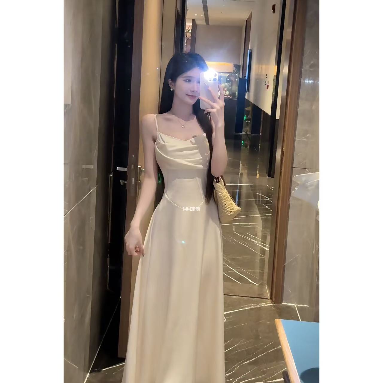 【萌萌家定制】气质包臀公主裙新款茶歇裙爆款裙裙子连衣裙长裙A405